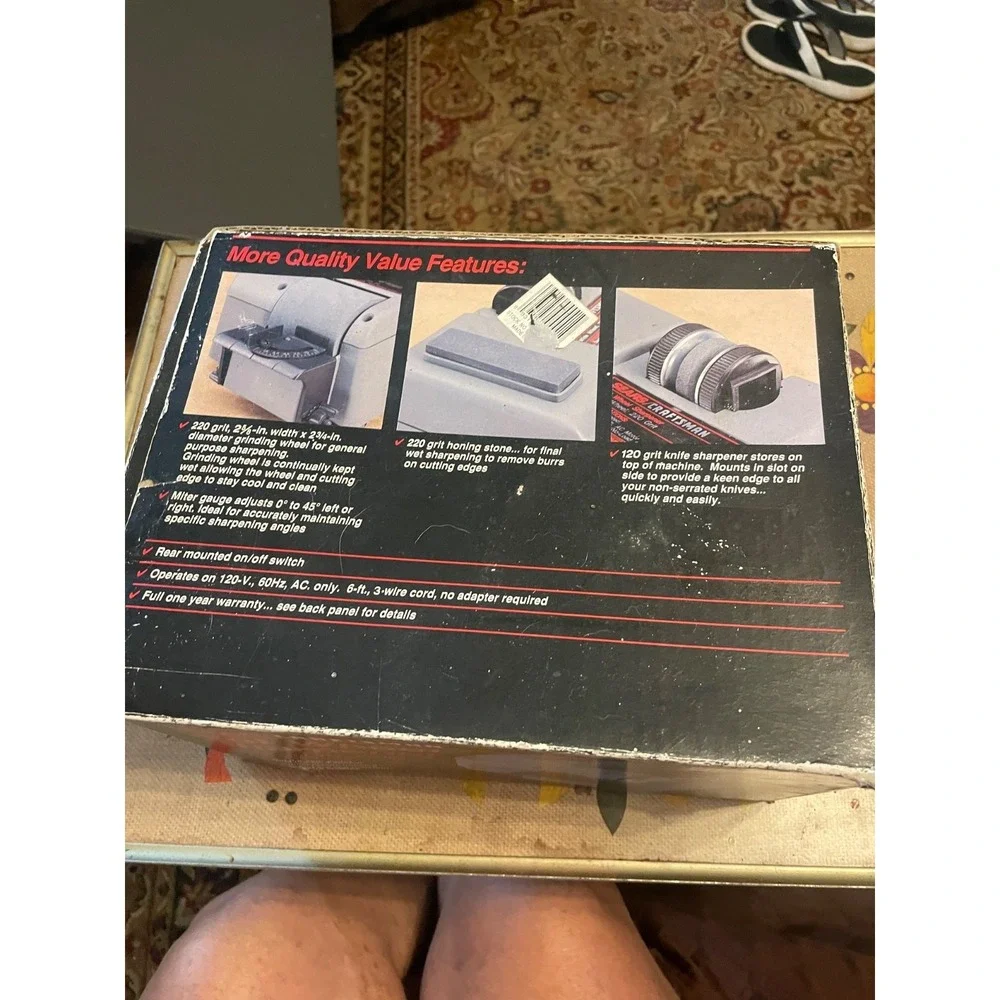 Sears Craftsman Wet Wheel Drill Bit & Knife Sharpener 319.669921 Works READ